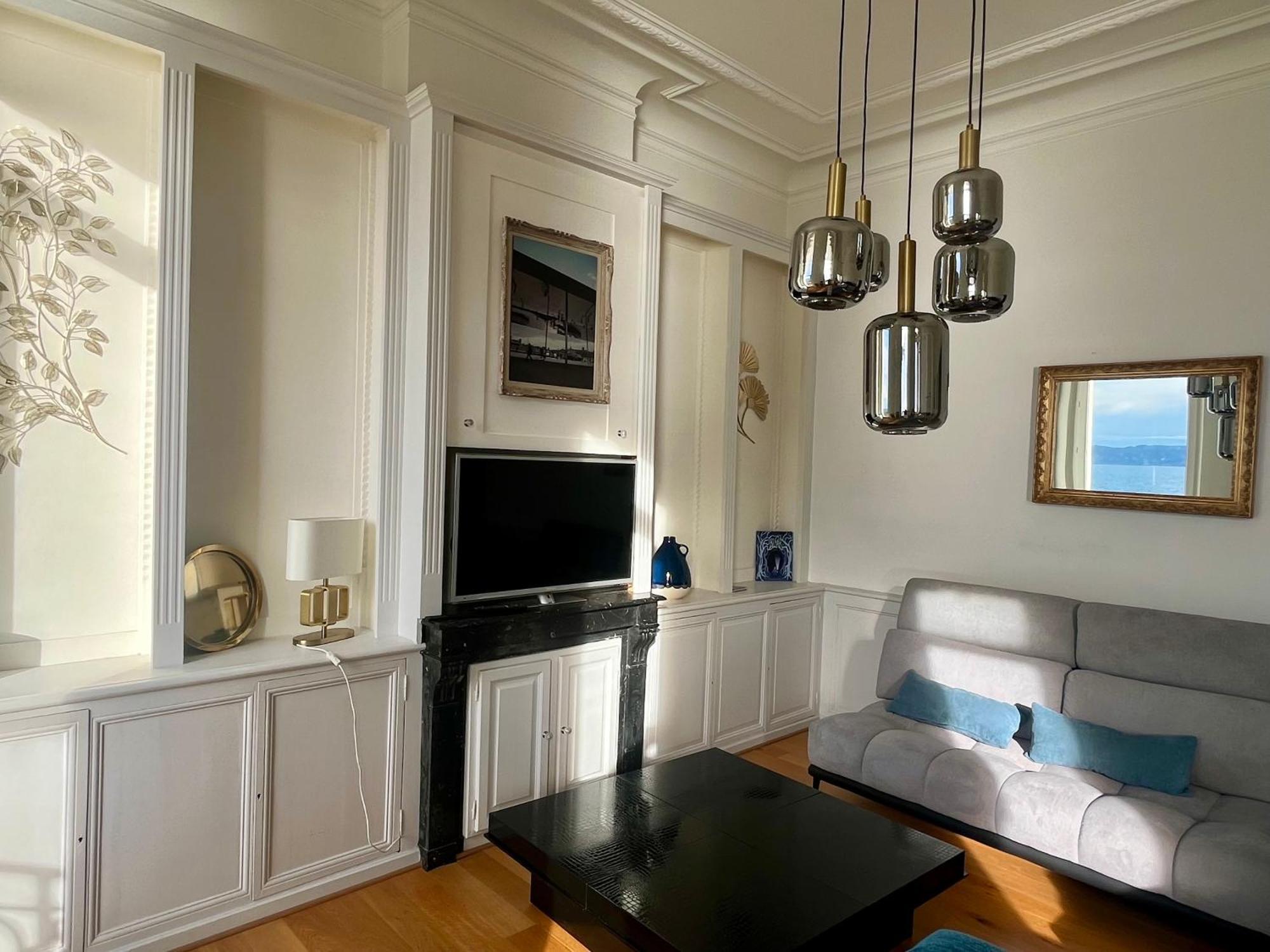Appartement Sur La Corniche Kennedy Face A La Mer Marselha Exterior foto